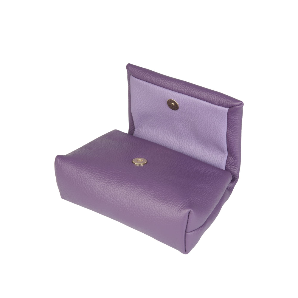 Crossbody Bag aus Kalbsleder in lila -EPONA- MINI